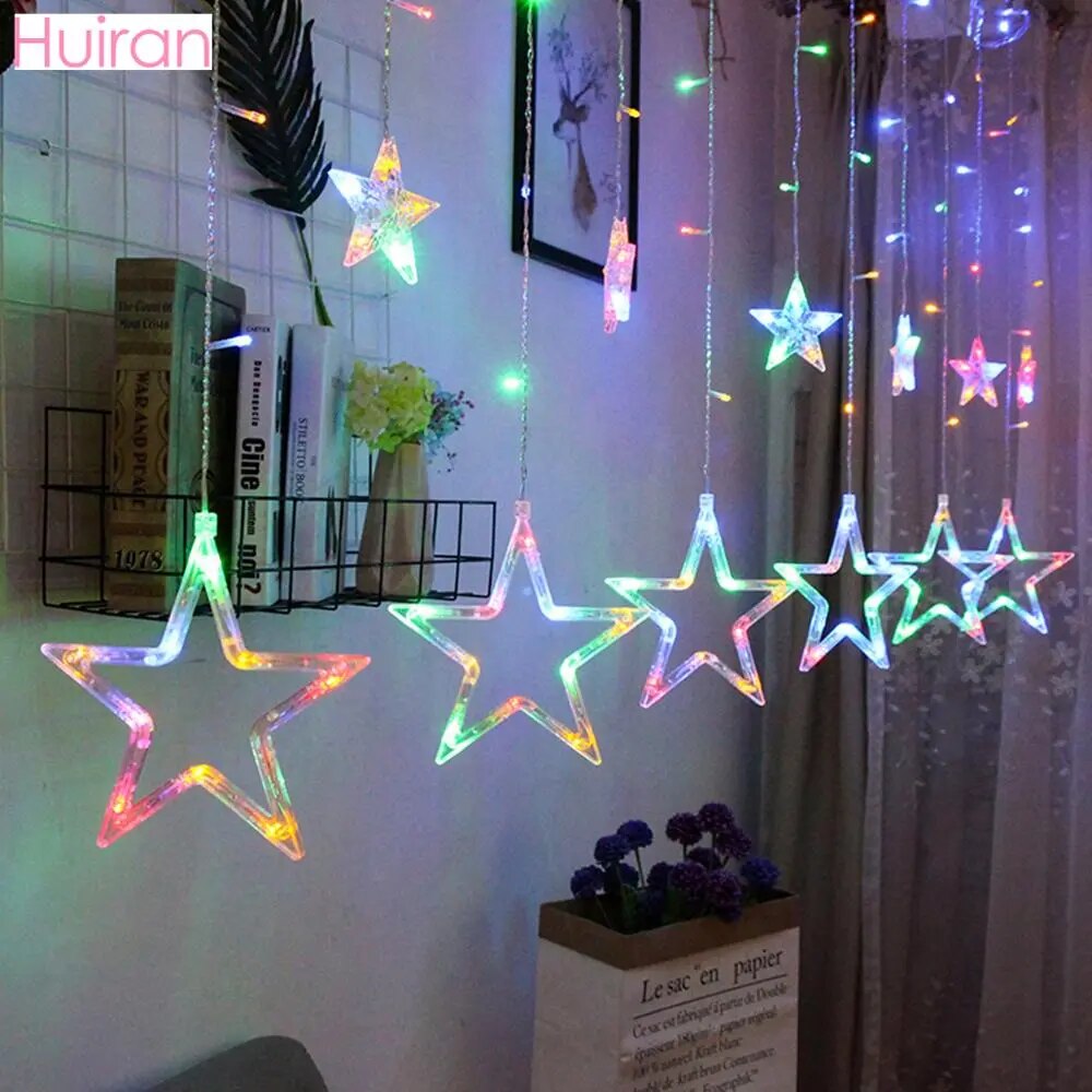 Guirlande Étoiles Lumineuses Multicolores - Créez une Ambiance de Fête Éclatante