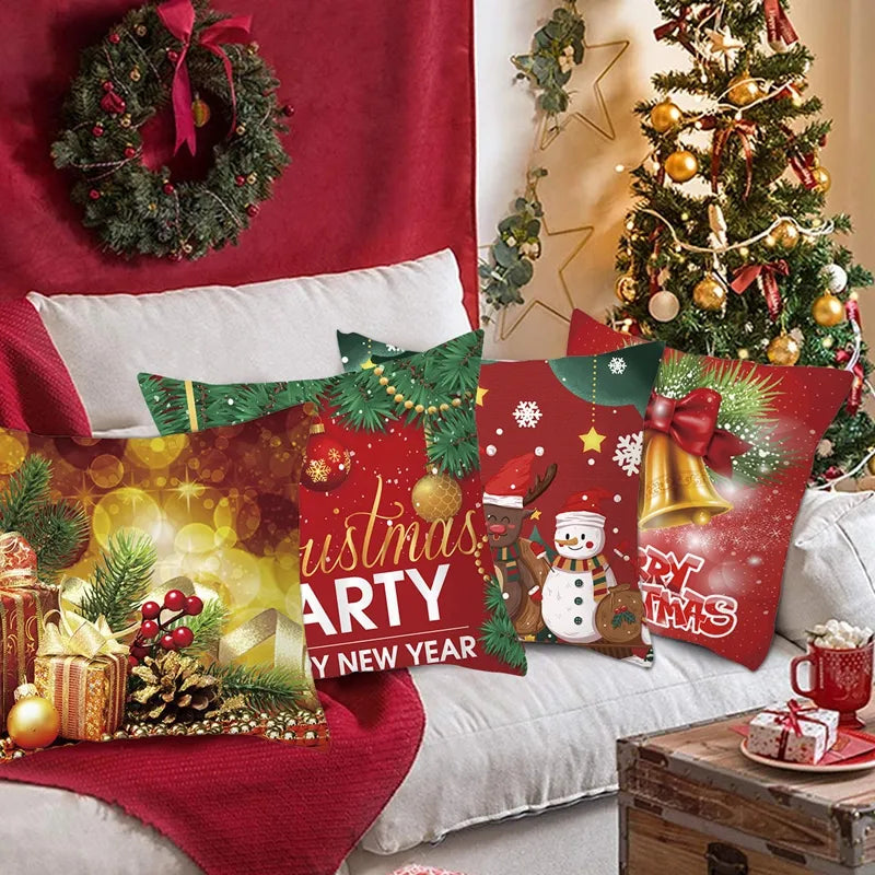 Housses de coussin de noël - Égaillez votre espace pour les fêtes