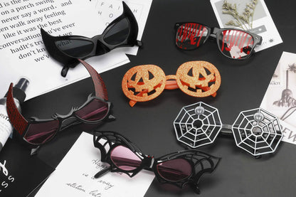 Lunettes d'Halloween Amusantes en forme de citrouille, araignée etc.