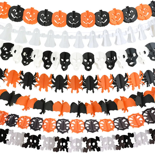 Guirlande Suspendue d'Halloween avec Motifs Effrayants