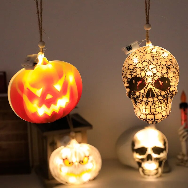 Lumières décoratives d'Halloween avec corde suspendue - Créez une ambiance sinistre