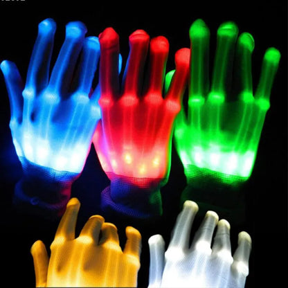 Gants LED Néon Brillant