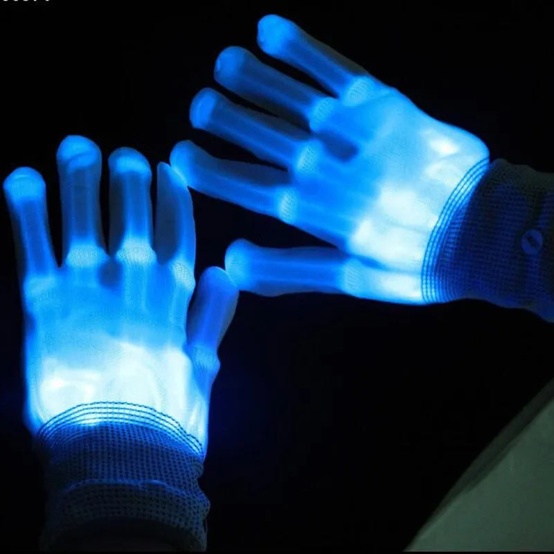 Gants LED Néon Brillant