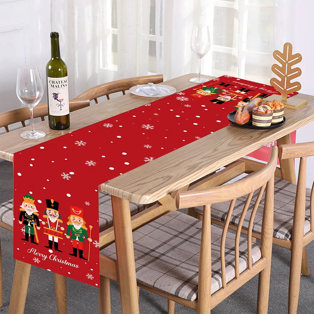 Chemin de table Joyeux Noël - Créez une ambiance chaleureuse pour les Fêtes