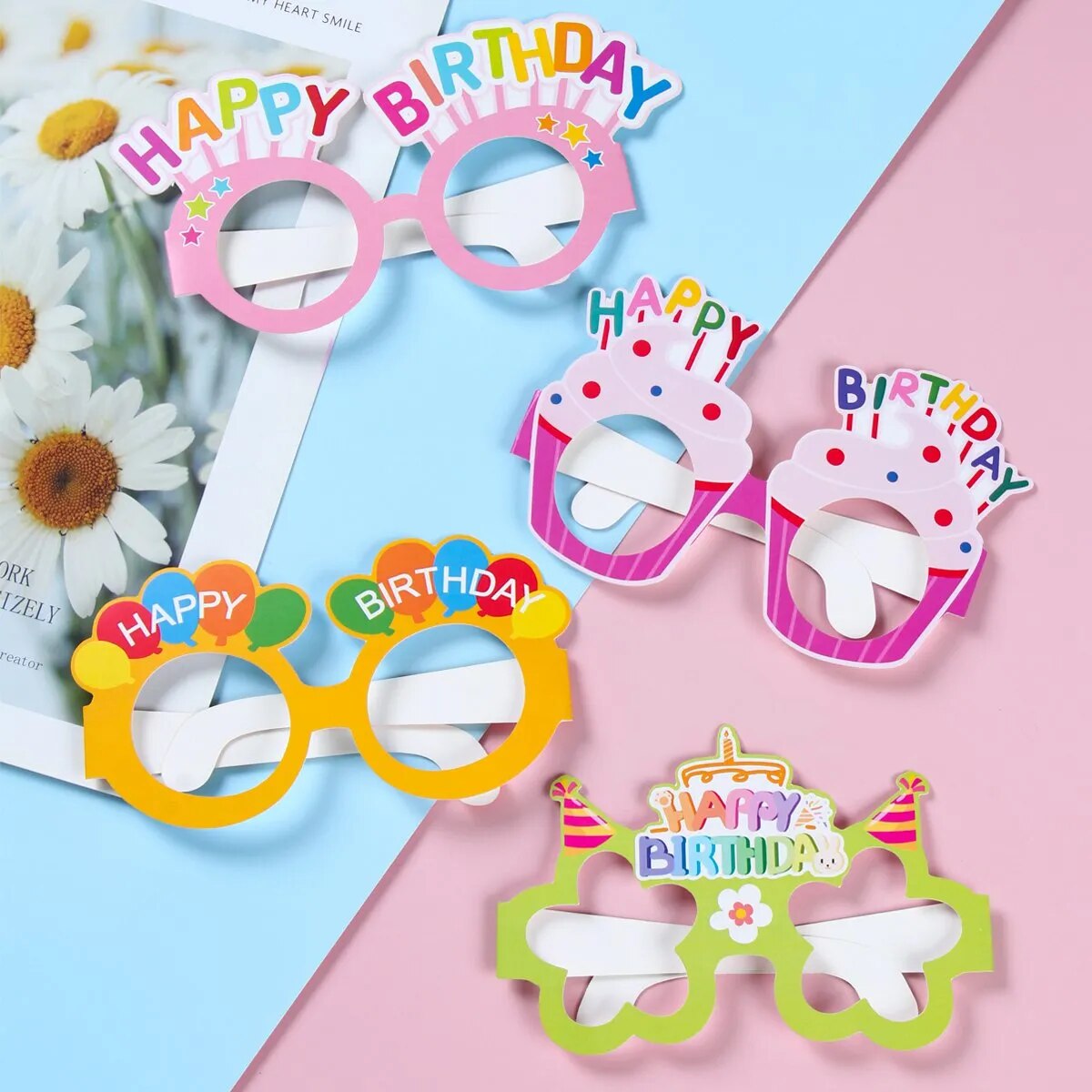 Lunettes en Papier Joyeux Anniversaire - Amusez-vous avec Style